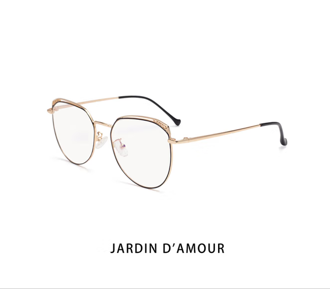 Jardin d'amour防蓝光眼镜男女防辐射眼镜 无度数平光电竞学习超轻护目镜眼镜框 JA0212