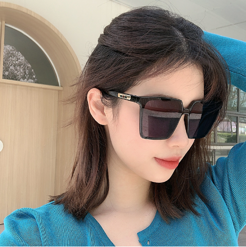  2021新款墨镜男抖音网红眼镜复古开车太阳镜女圆脸显瘦街拍gm眼镜