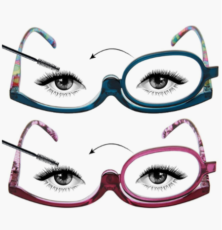 JO 2 Pack Makeup Rotating Lens Reading Glasses Magnifying Womens Cosmetic Make up Glasses